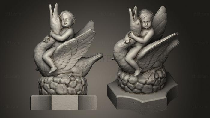 3D model Child with swan (STL)